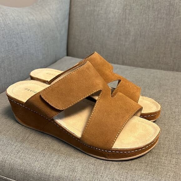 David Tate Laurel size 9 wide wedge sandal - Picture 2 of 9